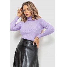 Гольф жіночий в рубчик, колір бузковий, 204R047