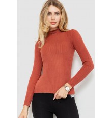 Водолазка трикотажна жіноча, колір темно-кораловий, 204R035