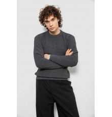 Свитер мужской однотонный, цвет серый, 161R1040