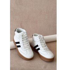 Кросівки жіночі демісезонні, колір біло-чорний, 248RSD20-7