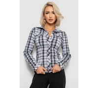 Рубашка женская в полоску, цвет черно-белый, 230R064-2