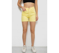 Шорты женские джинсовые, цвет желтый, 182R1491