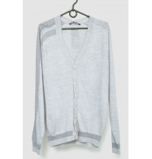 Кофта мужская на пуговицах, цвет серый, 244R6180