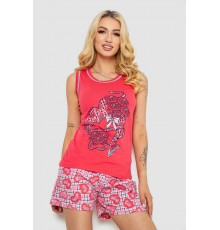 Піжама жіноча, колір червоний, 243R03674