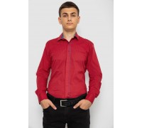 Рубашка мужская с принтом, цвет бордовый, 214R7031