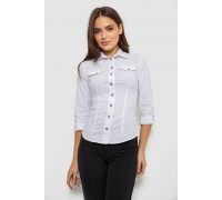 Сорочка жіноча однотонна, колір білий, 230R068-3