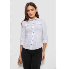 Сорочка жіноча однотонна, колір білий, 230R068-3
