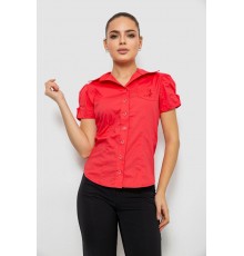 Сорочка жіноча однотонна, колір темно-кораловий, 230R070