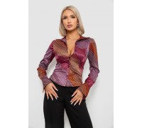 Сорочка класична в смужку, колір бузковий, 230R642