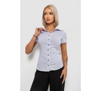 Рубашка классическая в полоску, цвет серый, 230R668