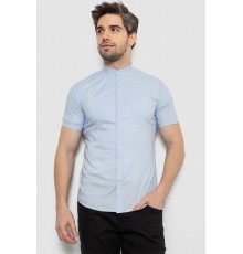 Рубашка мужская однотонная, цвет голубой, 186R2043