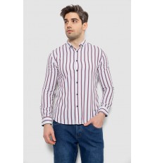 Рубашка мужская в полоску, цвет белый, 186R2089