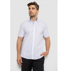 Мужская рубашка с принтом, цвет белый, 186R7108