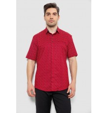 Рубашка мужская с принтом, цвет бордовый, 186R7313