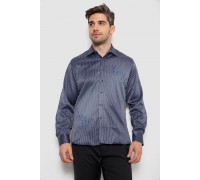 Рубашка мужская с принтом, цвет синий, 214R5829