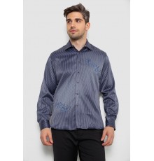 Рубашка мужская с принтом, цвет синий, 214R5829