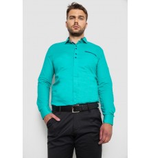 Рубашка мужская, цвет бирюзовый, 214R7002