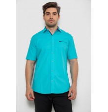 Сорочка чоловіча, колір бірюзовий, 214R7008-1 Сорочка чоловіча, колір бірюзовий, 214R7008-1