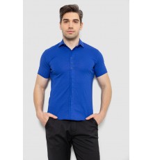 Сорочка чоловіча з принтом, колір електрик, 214R7014