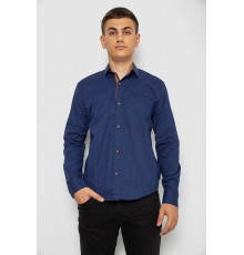 Рубашка мужская с принтом, цвет синий, 214R7045