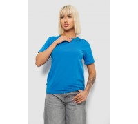 Футболка женская с принтом, цвет голубой, 244R1043-5