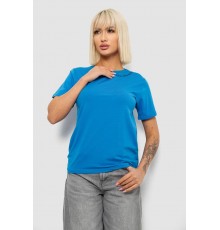 Футболка жіноча з принтом, колір блакитний, 244R1043-5