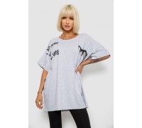 Футболка женская с принтом, цвет серый, 244R2511