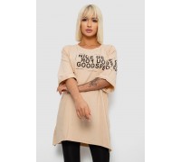 Футболка жіноча з принтом, колір бежевий, 244R2007