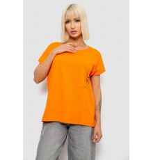 Футболка жіноча з принтом, колір помаранчевий, 244R2013-11