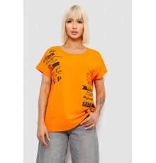 Футболка жіноча з принтом, колір помаранчевий, 244R2013-5