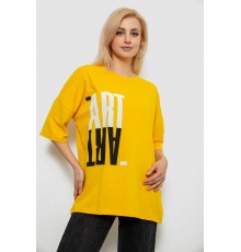 Футболка жіноча з принтом, колір жовтий, 244R2015