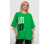 Футболка женская с принтом, цвет зеленый, 244R2015