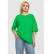 Футболка жіноча однотонна, колір зелений, 244R2023