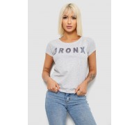 Футболка женская с принтом, цвет серый, 244R2038