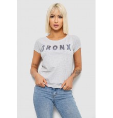 Футболка жіноча з принтом, колір сірий, 244R2038
