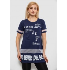 Футболка жіноча з принтом, колір синій, 244R2081