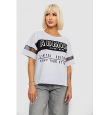 Футболка жіноча з принтом, колір сірий, 244R2153-5