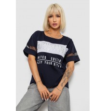 Футболка жіноча з принтом, колір синій, 244R2153-5