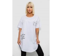 Футболка женская с принтом, цвет белый, 244R2416