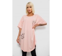 Футболка женская с принтом, цвет персиковый, 244R2416