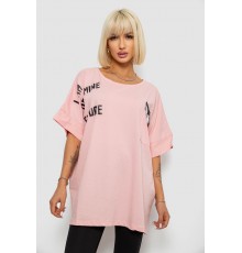 Футболка жіноча з принтом, колір рожевий, 244R2511