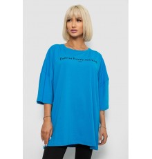 Футболка жіноча з принтом, колір блакитний, 244R3014