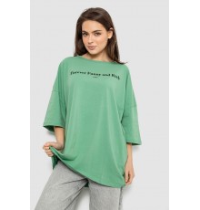 Футболка жіноча з принтом, колір оливковий, 244R3014