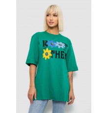 Футболка жіноча з принтом, колір зелений, 244R2803