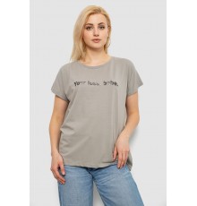 Футболка жіноча з принтом, колір сірий, 244R3016