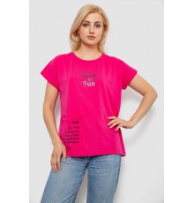Футболка жіноча з принтом, колір рожевий, 244R3017