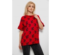 Футболка женская с принтом, цвет красный, 244R4015