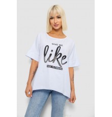 Футболка жіноча з принтом, колір білий, 244R4023