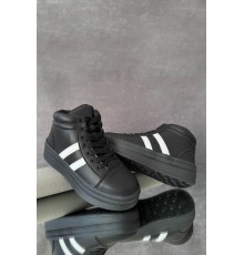 Кросівки жіночі демісезонні, колір чорно-білий, 248RWA180