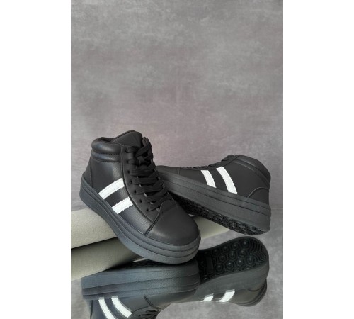 Кросівки жіночі демісезонні, колір чорно-білий, 248RWA180